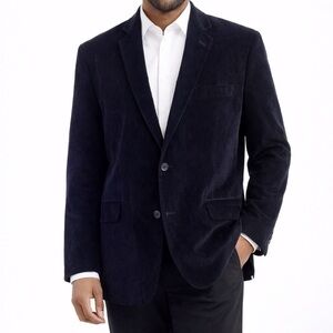 Vintage Corduroy Antonio Bove' Men's Classic Black Blazer Fall Workwear Holiday